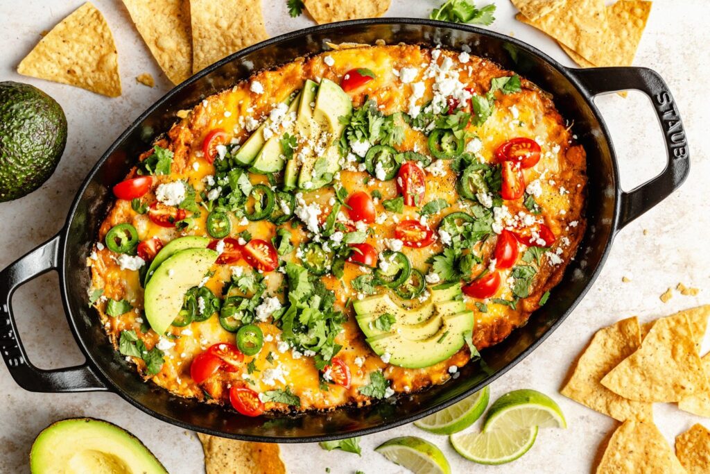 Easy + Cheesy Southwest Bean Dip