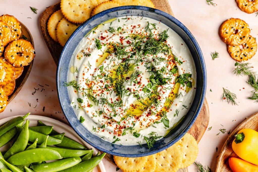 Roasted Garlic Feta Dip | Ambitious Kitchen