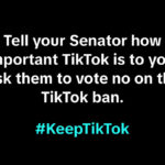 TikTok is now asking users to call their Senators to prevent a US ban