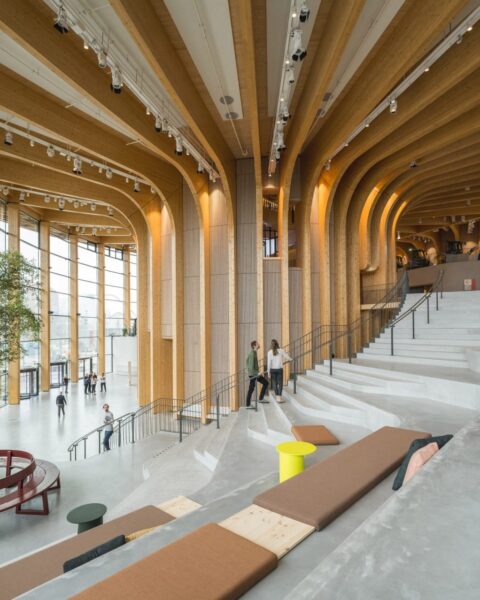 Henning Larsen’s World of Volvo Embraces Nature With A Timber Canopy